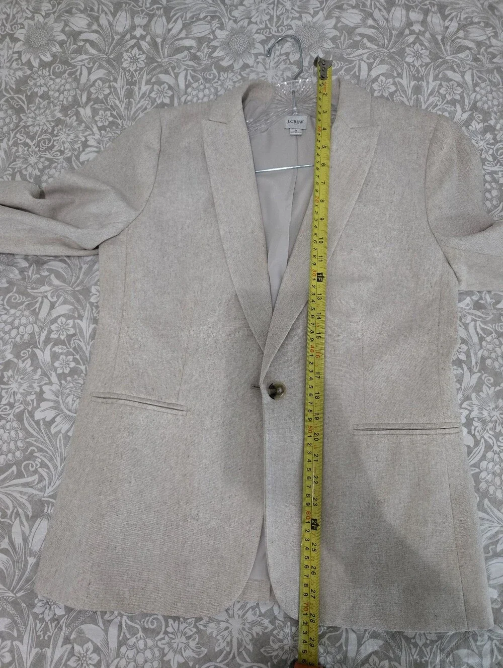 J. Crew Women's Light Taupe Single-Button Blazer